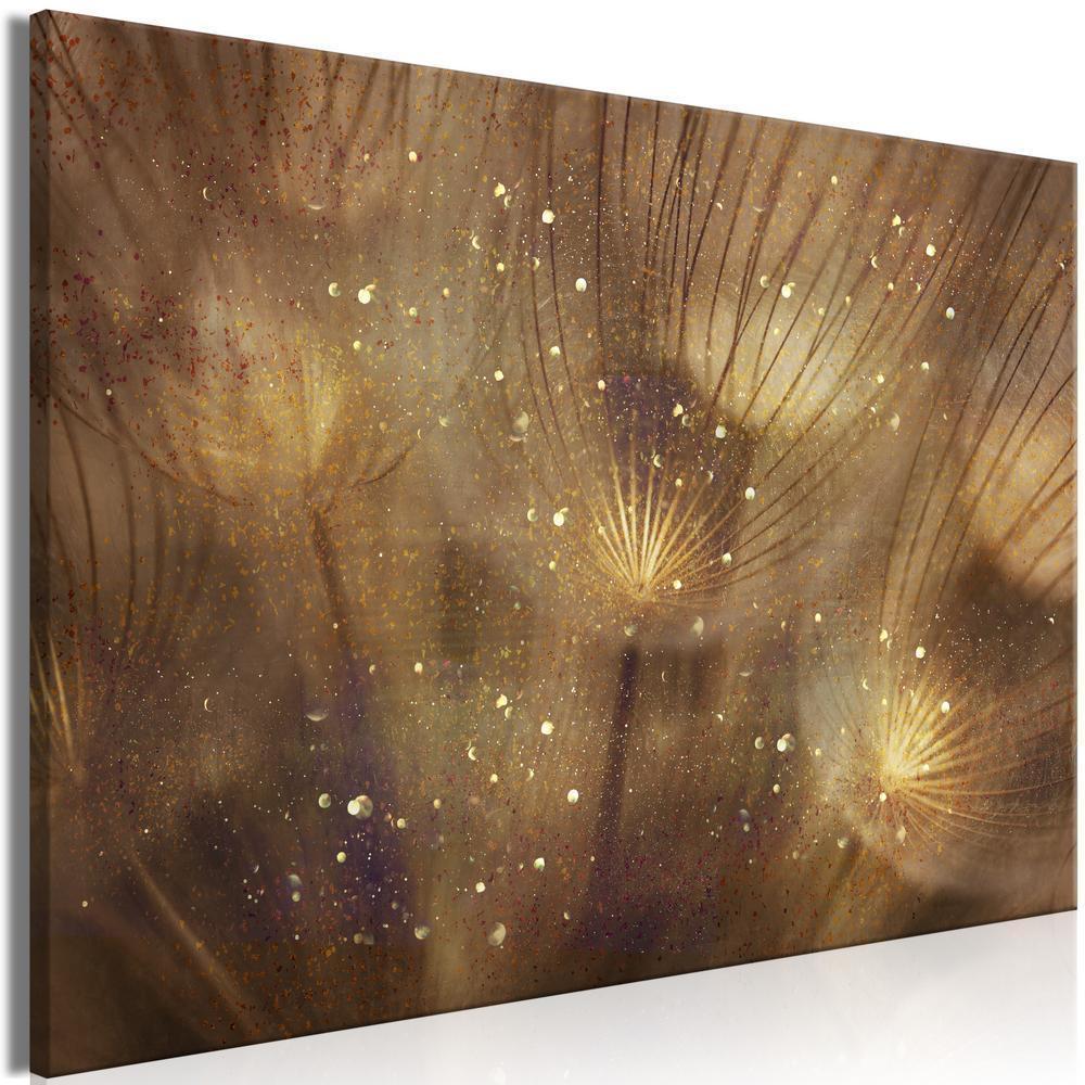 Canvas Print - Golden Dandelions (1 Part) Wide-ArtfulPrivacy-Wall Art Collection