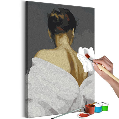 Start learning Painting - Paint By Numbers Kit - Woman's Back - new hobby