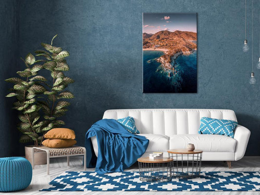 Canvas Print - Cliff in Kalamitsi (1 Part) Vertical-ArtfulPrivacy-Wall Art Collection