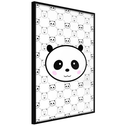 Nursery Room Wall Frame - Panda and Friends-artwork for wall with acrylic glass protection