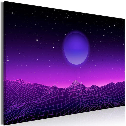 Canvas Print - Futuristic landscape 2 (1 Part) Wide-ArtfulPrivacy-Wall Art Collection