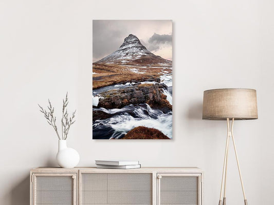 Canvas Print - Kirkjufell (1 Part) Vertical-ArtfulPrivacy-Wall Art Collection