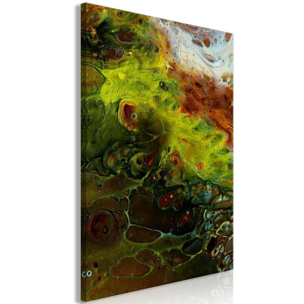 Canvas Print - Green Elements (1 Part) Vertical-ArtfulPrivacy-Wall Art Collection