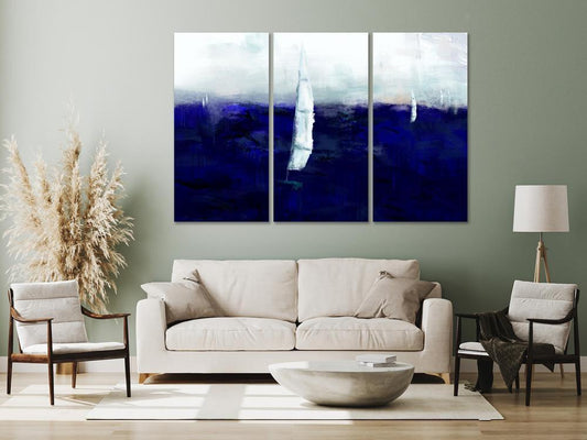 Canvas Print - Maritime Memory (3 Parts)-ArtfulPrivacy-Wall Art Collection