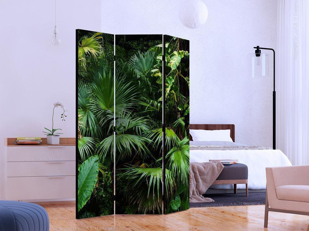 Decorative partition-Room Divider - Sunny Jungle-Folding Screen Wall Panel by ArtfulPrivacy