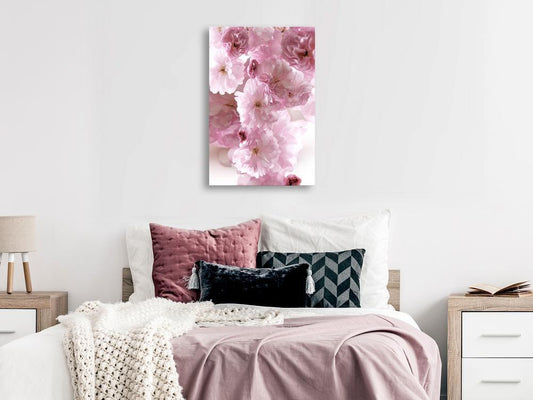 Canvas Print - Flowery Glamour (1-part) - Flower Petals in Shades of Pink-ArtfulPrivacy-Wall Art Collection