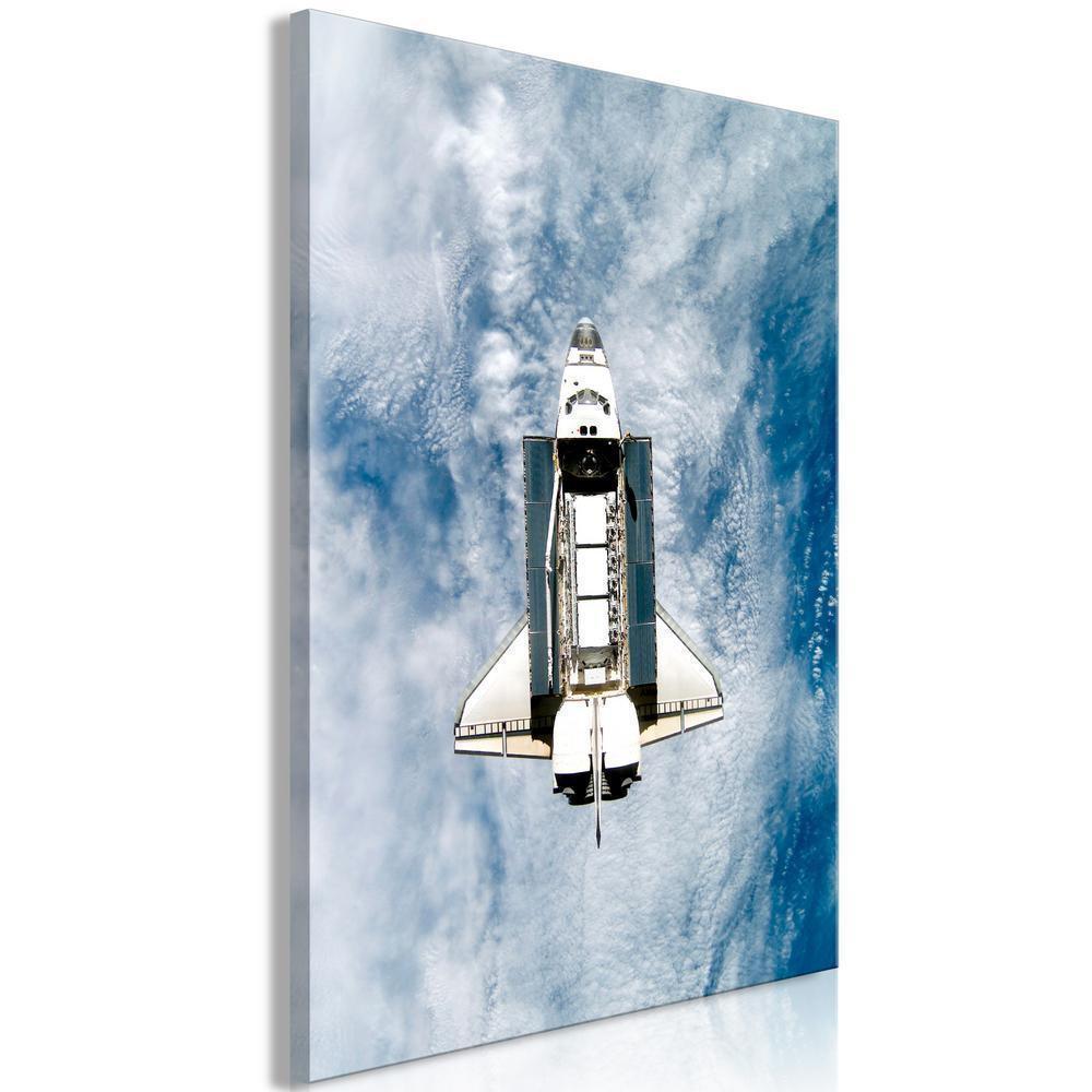 Canvas Print - Space Shuttle (1 Part) Vertical-ArtfulPrivacy-Wall Art Collection