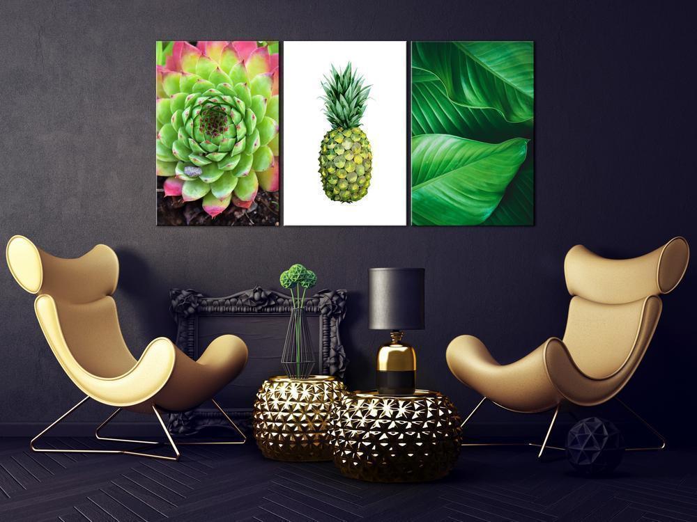 Canvas Print - Treasures of the Tropics (3 Parts)-ArtfulPrivacy-Wall Art Collection