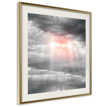 Framed Art - Sign from Heaven-artwork for wall with acrylic glass protection