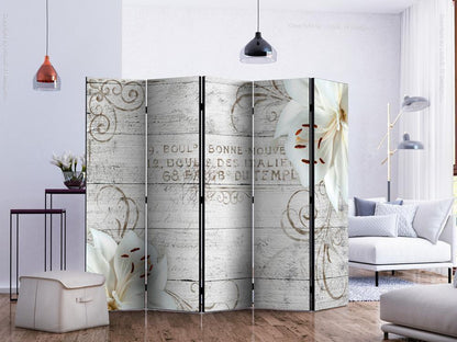 Decorative partition-Room Divider - Bonne Nouvelle II-Folding Screen Wall Panel by ArtfulPrivacy