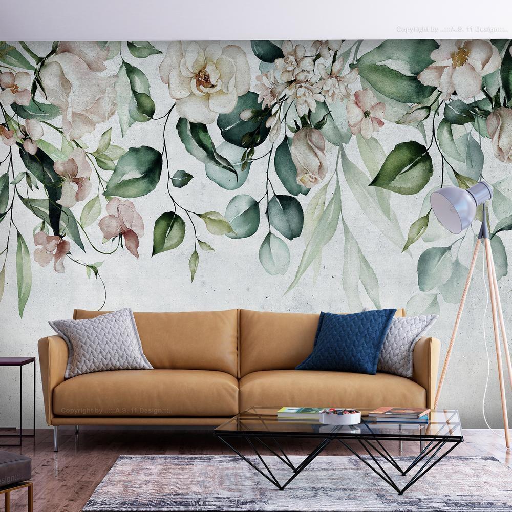 Wall Mural - Mint Garden-Wall Murals-ArtfulPrivacy