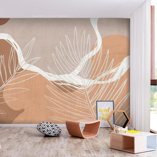 Wall Mural - Organic Shapes-Wall Murals-ArtfulPrivacy