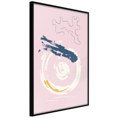 Abstract Poster Frame - In the Crosshairs-artwork for wall with acrylic glass protection