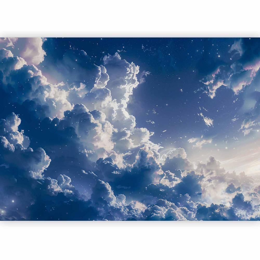 Wall Mural - Starry Clouds and Delicate Light Over a Corner of the Sky