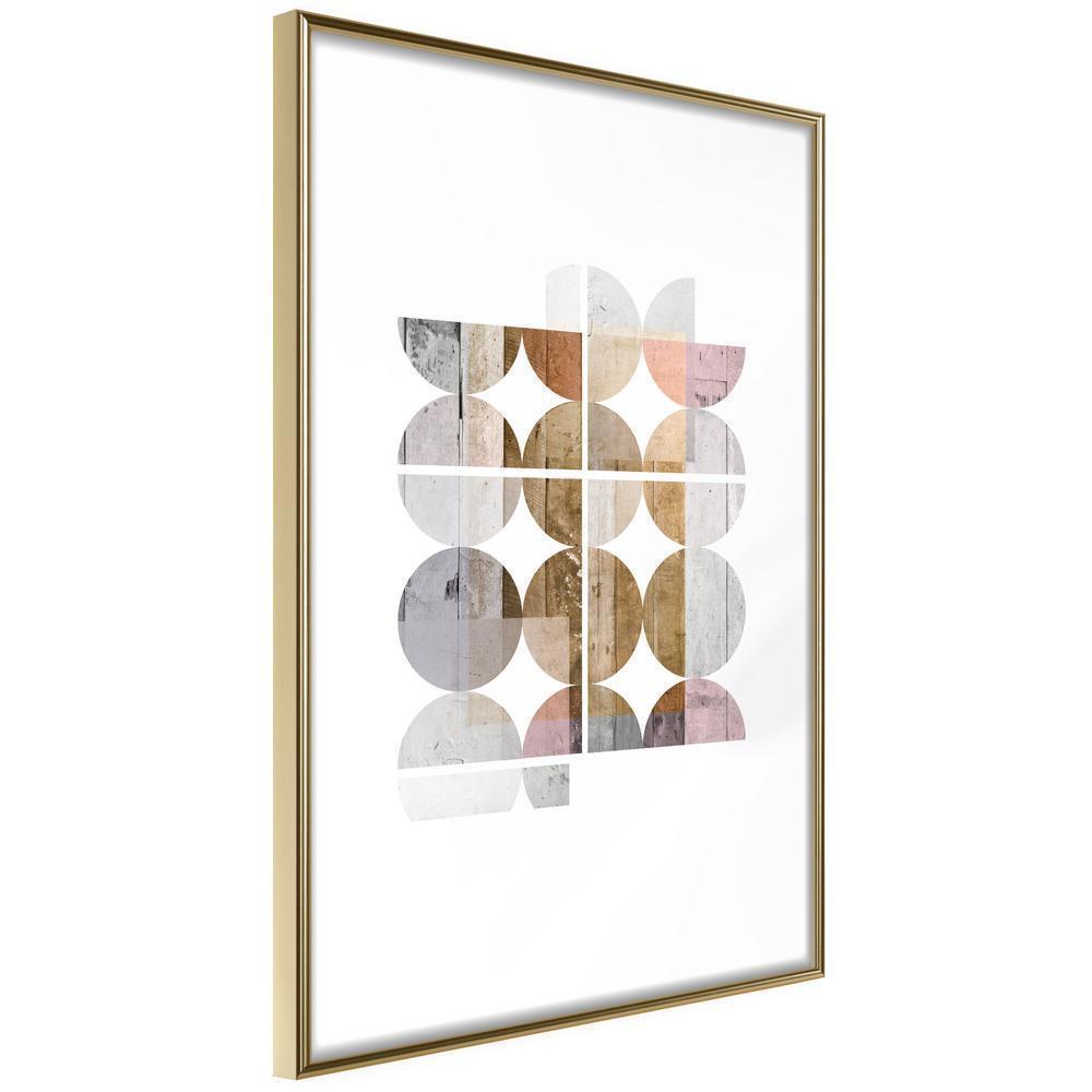 Abstract Poster Frame - Connected by Colours-artwork for wall with acrylic glass protection