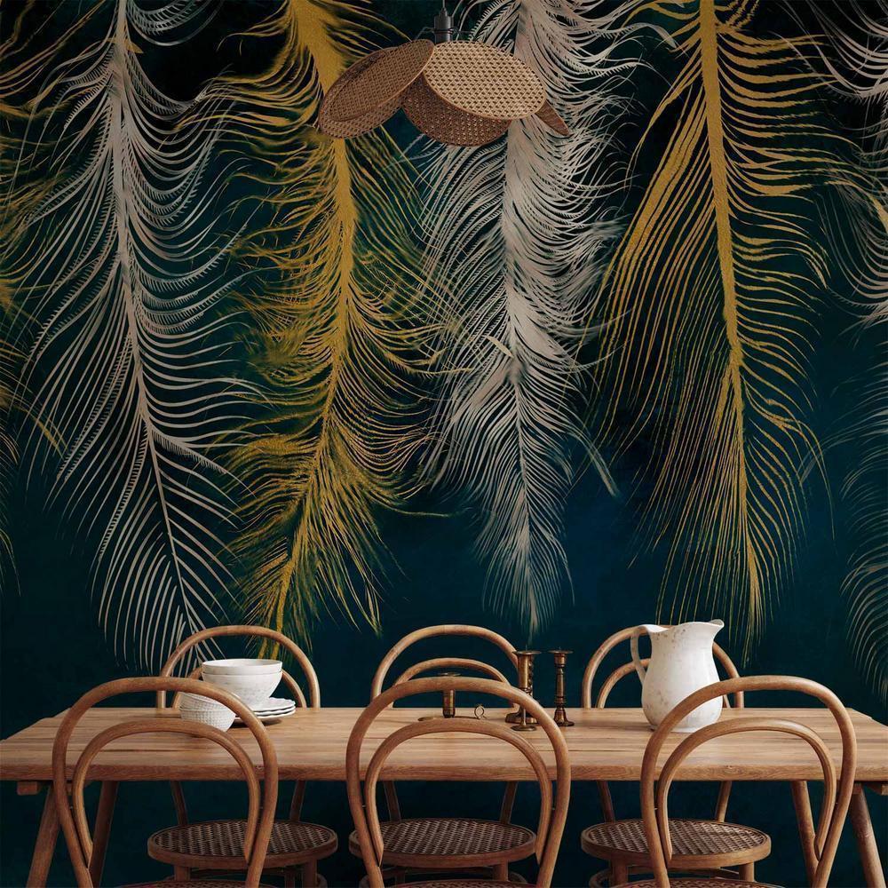 Wall Mural - Gilded Feathers