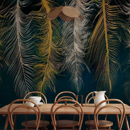 Wall Mural - Gilded Feathers