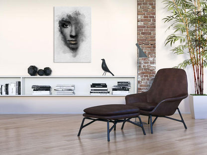 Canvas Print - Grey Portrait-ArtfulPrivacy-Wall Art Collection