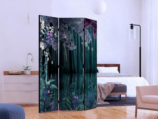 Decorative partition-Room Divider - Mysterious night-Folding Screen Wall Panel by ArtfulPrivacy