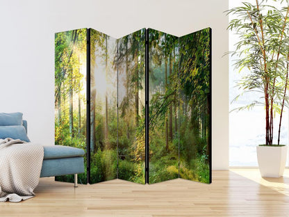 Decorative partition-Room Divider - Untamed Nature II-Folding Screen Wall Panel by ArtfulPrivacy