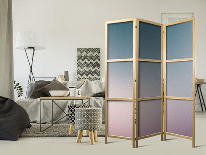 Japanese Room Divider - Nostalgic Gradient - Gradient Composition in Muted Colors