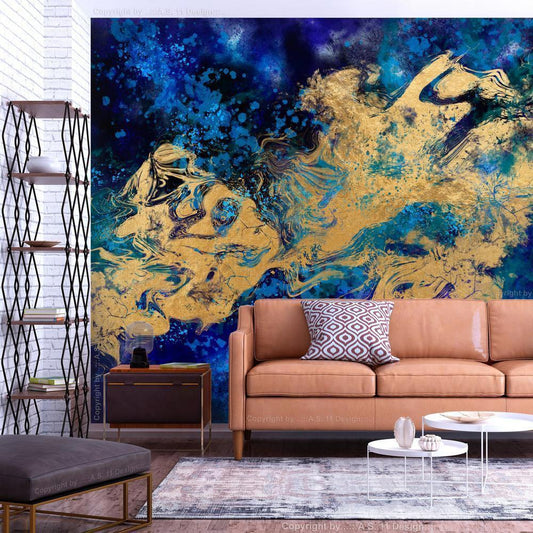 Wall Mural - Gorgeous Blue-Wall Murals-ArtfulPrivacy