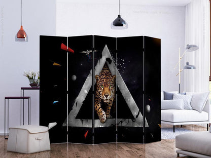 Decorative partition-Room Divider - Wild vision of the future II-Folding Screen Wall Panel by ArtfulPrivacy