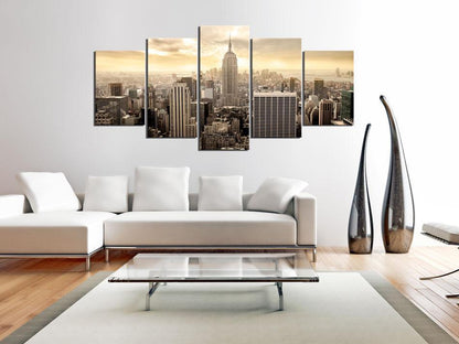 Canvas Print - New York and sunrise-ArtfulPrivacy-Wall Art Collection