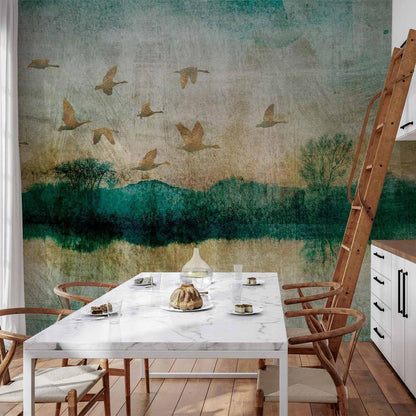 Wall Mural - Golden Ducks