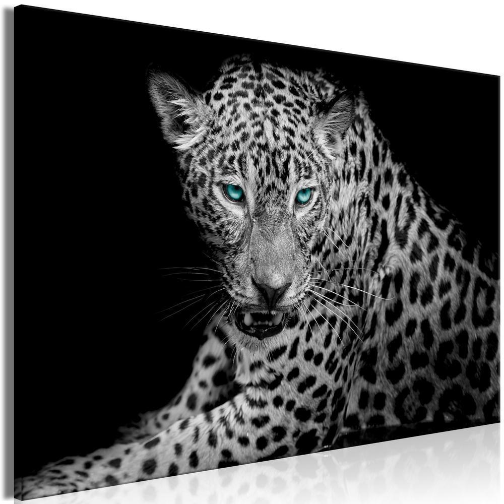 Canvas Print - Leopard Portrait (1 Part) Wide-ArtfulPrivacy-Wall Art Collection