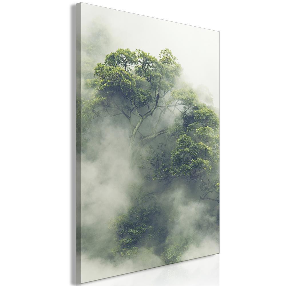 Canvas Print - Foggy Amazon (1 Part) Vertical-ArtfulPrivacy-Wall Art Collection