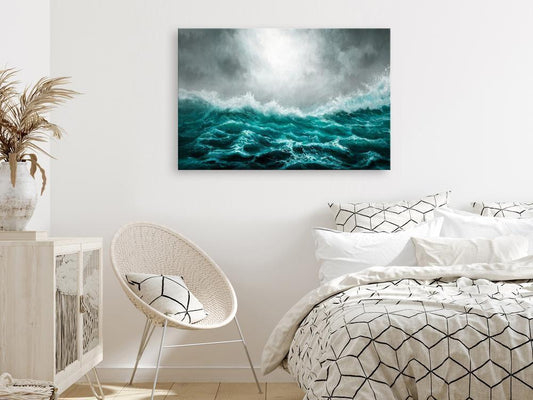 Canvas Print - Restless Ocean (1 Part) Wide-ArtfulPrivacy-Wall Art Collection