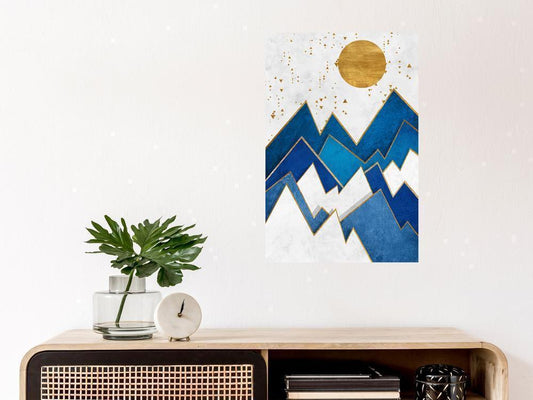 Canvas Print - Snowy Peaks (1 Part) Vertical-ArtfulPrivacy-Wall Art Collection