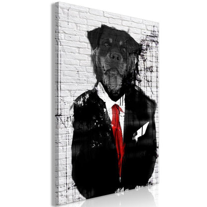 Canvas Print - Elegant Rottweiler (1 Part) Vertical-ArtfulPrivacy-Wall Art Collection