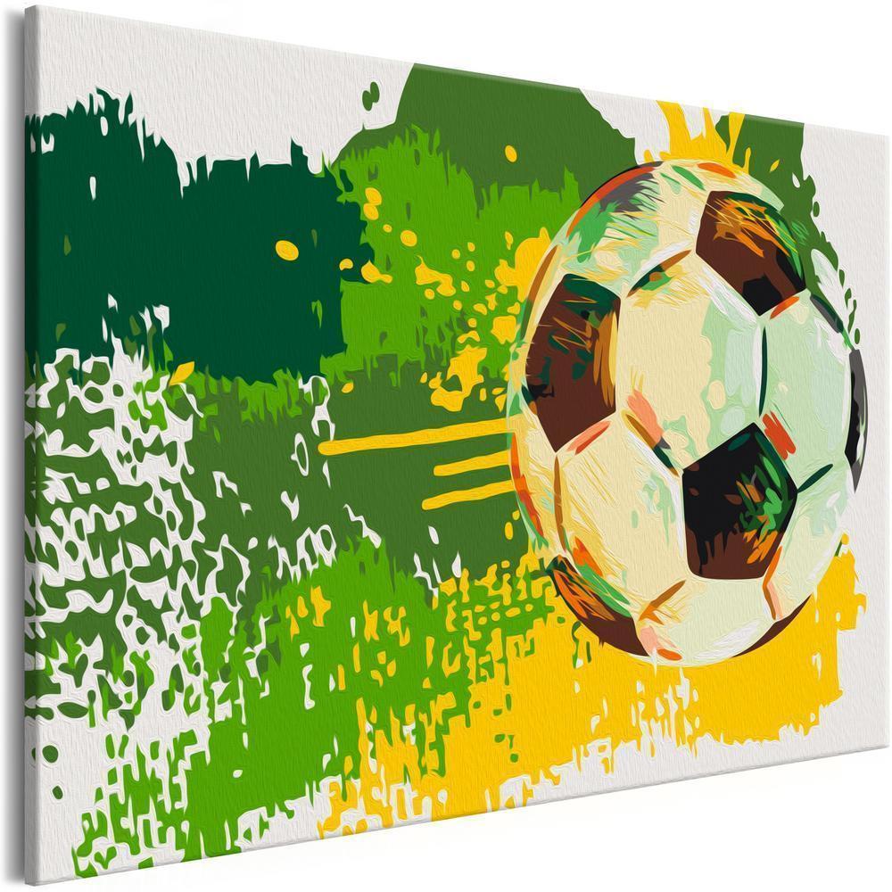 Start learning Painting - Paint By Numbers Kit - Football Emotions - new hobby