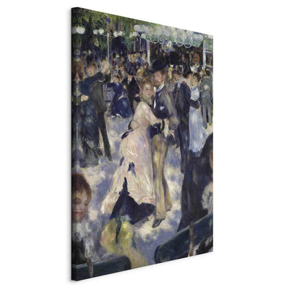 Canvas Print - Le Moulin de la Galette detail of the dancers (Pierre-Auguste Renoir)