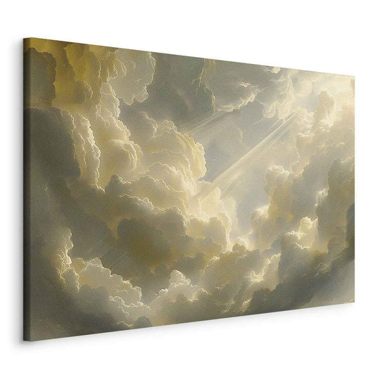 Canvas Print - Enchanting Play of Colors Against a Backdrop of Clouds