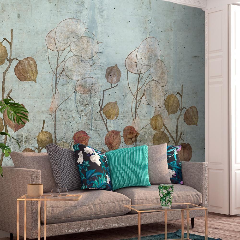 Wall Mural - Painted Lunaria-Wall Murals-ArtfulPrivacy