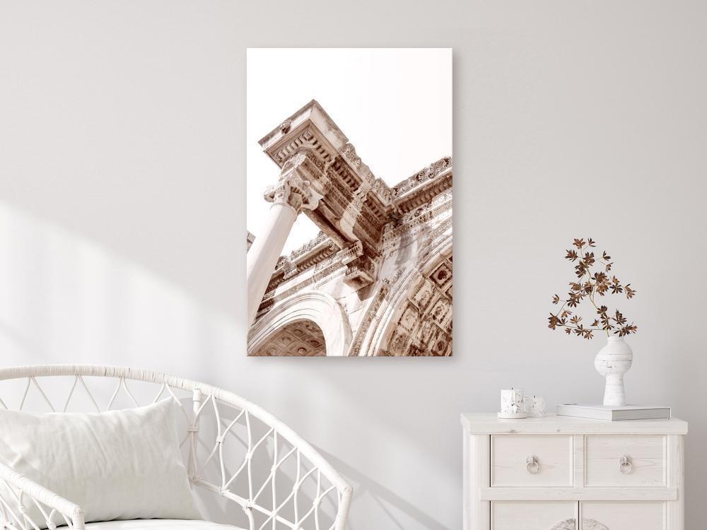 Canvas Print - Temple of Hadrian (1 Part) Vertical-ArtfulPrivacy-Wall Art Collection