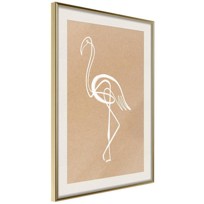 Frame Wall Art - Lonely Bird-artwork for wall with acrylic glass protection