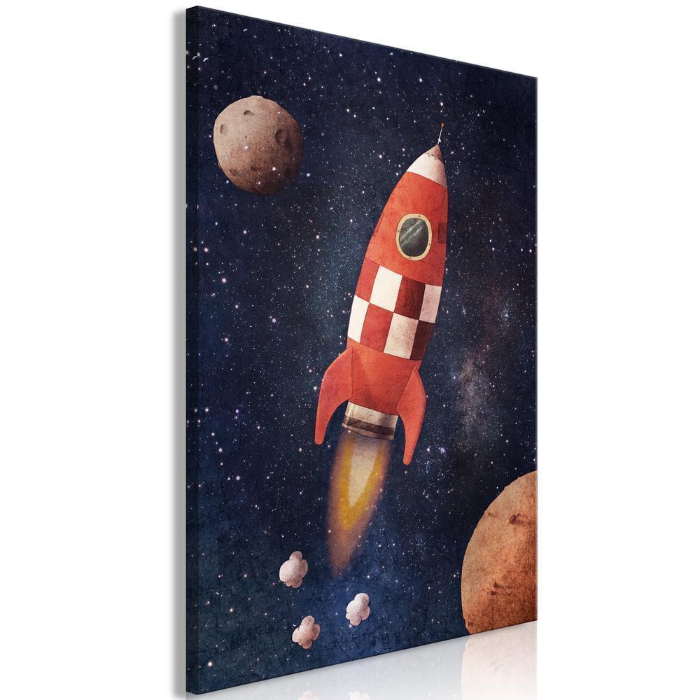 Canvas Print - Into the Unknown by Rocket (1 Part) Vertical-ArtfulPrivacy-Wall Art Collection