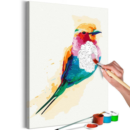 Start learning Painting - Paint By Numbers Kit - Exotic Bird - new hobby