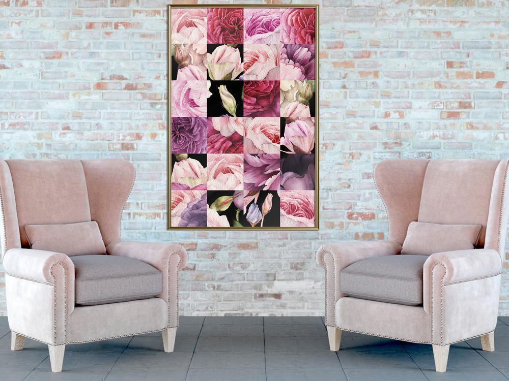 Botanical Wall Art - Floral Jigsaw-artwork for wall with acrylic glass protection