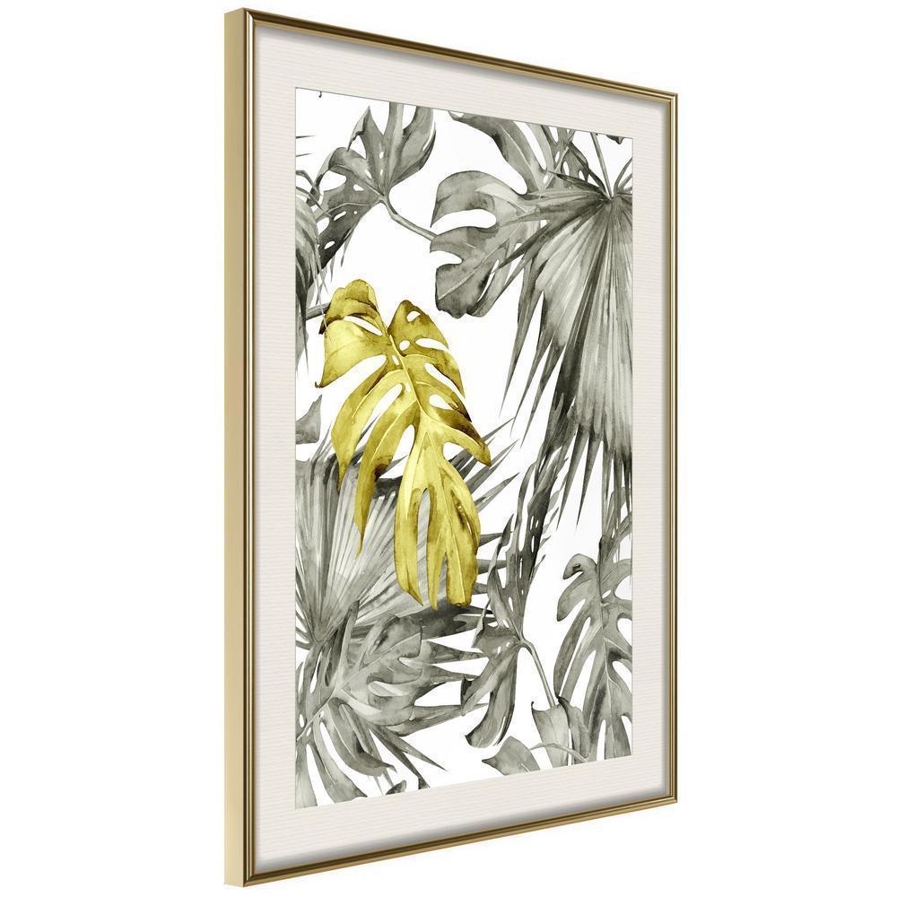 Botanical Wall Art - Extraordinary Leaf-artwork for wall with acrylic glass protection