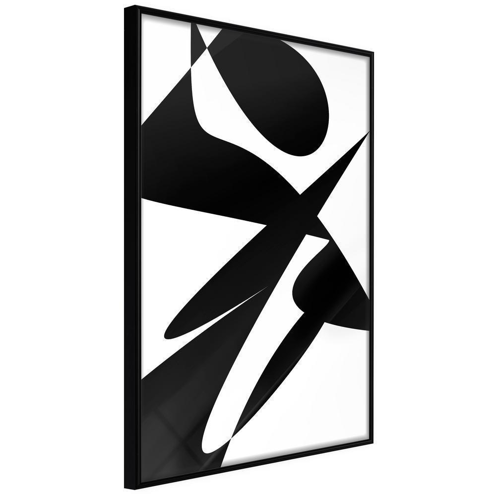 Abstract Poster Frame - Good and Evil-artwork for wall with acrylic glass protection
