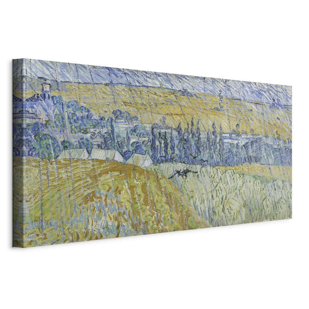 Impression sur toile - Auvers sous la pluie (Vincent Van Gogh)