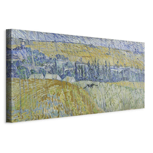 Impression sur toile - Auvers sous la pluie (Vincent Van Gogh)