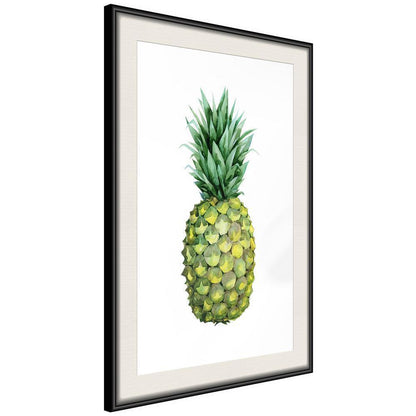 Botanical Wall Art - Unripe Pineapple-artwork for wall with acrylic glass protection