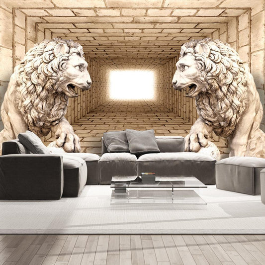 Wall Mural - Mystery of lions-Wall Murals-ArtfulPrivacy