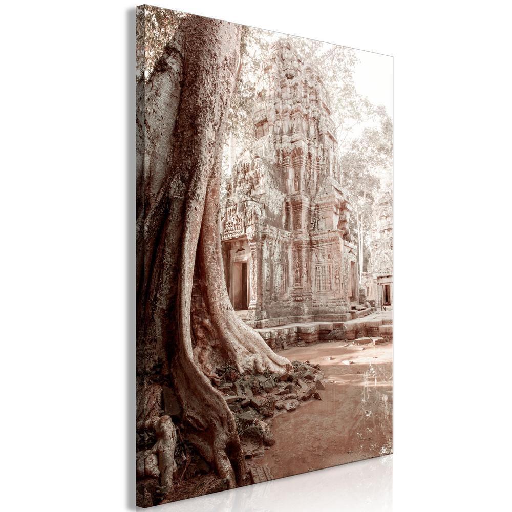 Canvas Print - Ruins of Angkor (1 Part) Vertical-ArtfulPrivacy-Wall Art Collection